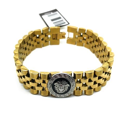 bracciale versace uomo oro